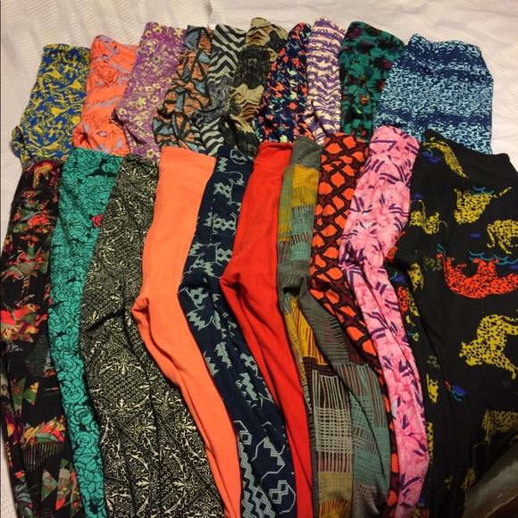 LuLaRoe bundle of 20 one size leggings . - Picture 2 of 8